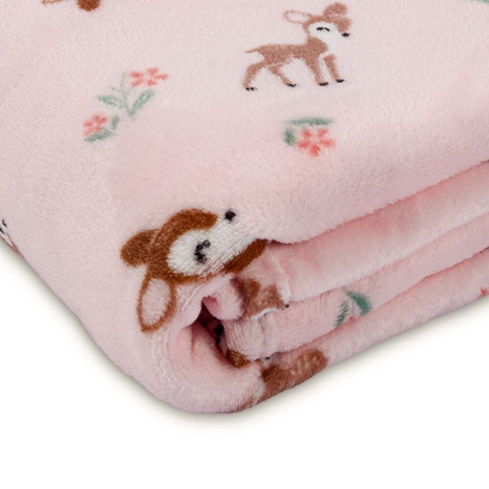 Manta de Bebê Microfibra 90X110cm Havan Baby 1 Peça - Bosque Encantado
