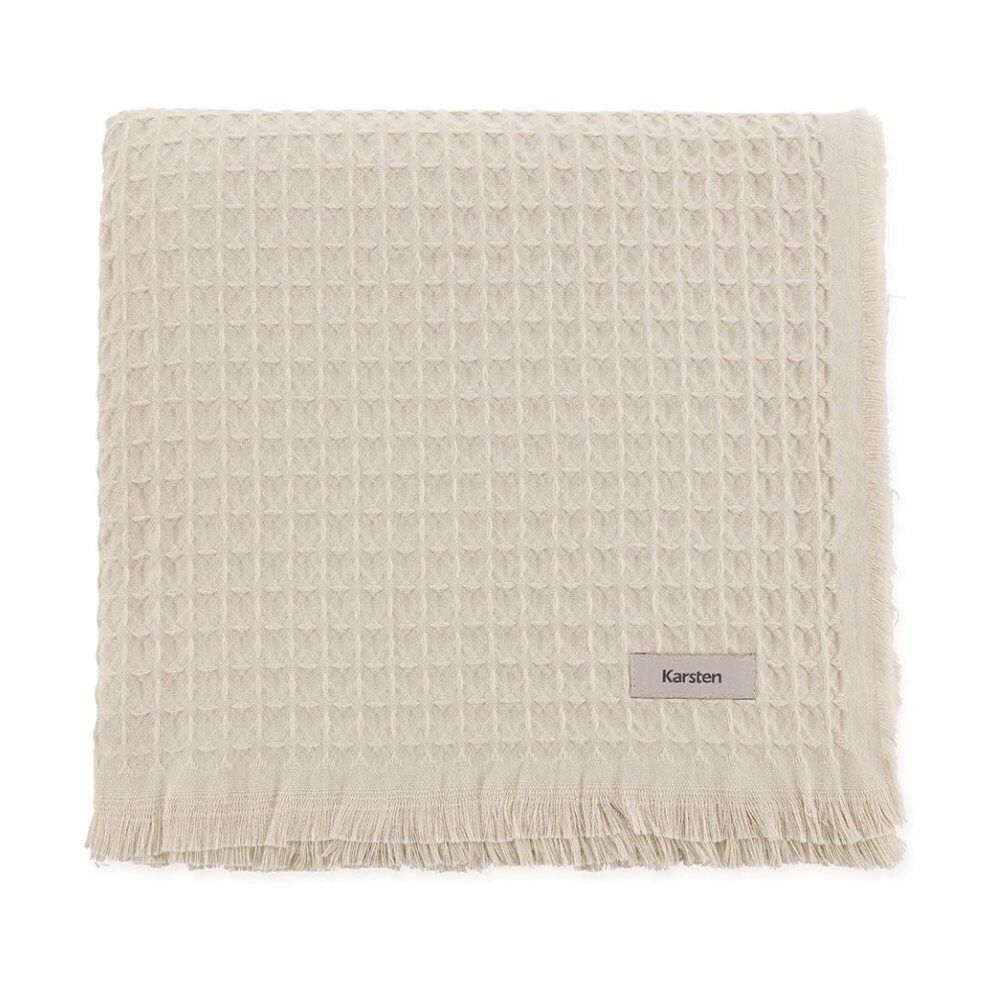 Manta Decorativa Denver 1,50X2,00M 100% Algodão Karsten - Areia