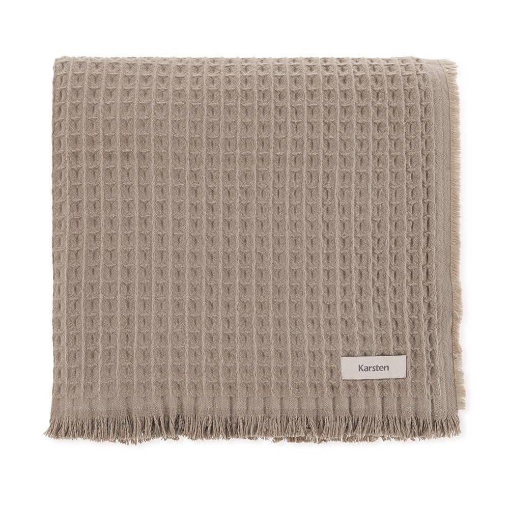 Manta Decorativa Denver 1,50X2,00M 100% Algodão Karsten - Taupe