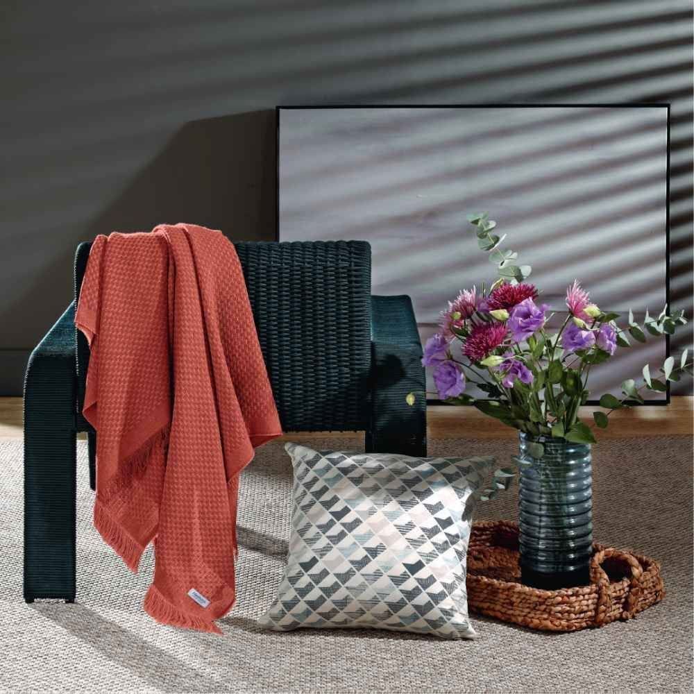 Manta Decorativa Para Sofá Búzios Havan Casa - Terracota