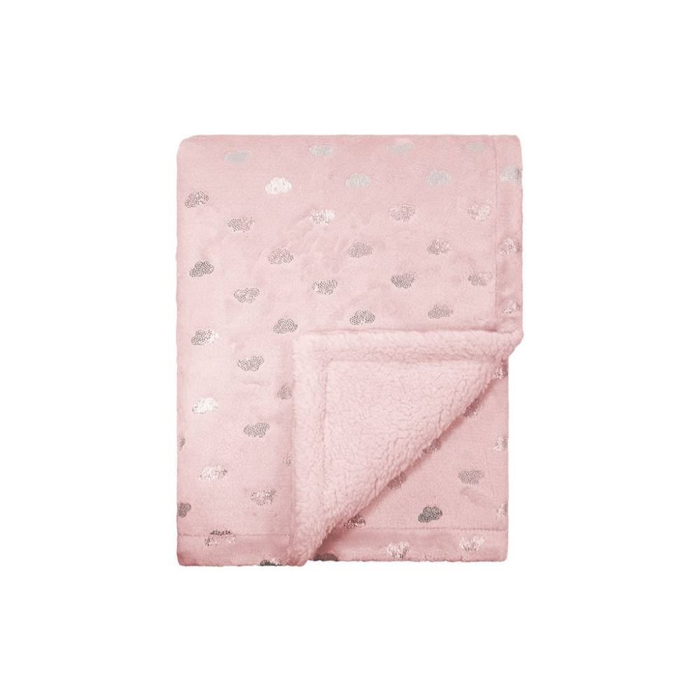 Manta Infantil Sherpa 100% Poliéster Nuvenzinhas Camesa - Rosa