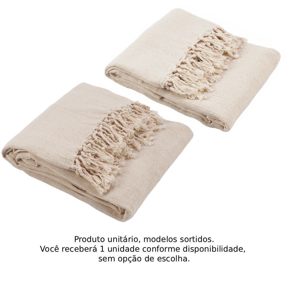 Manta para Sofá Decorativa 1,40X1,90M Mônaco Havan Casa - Natural