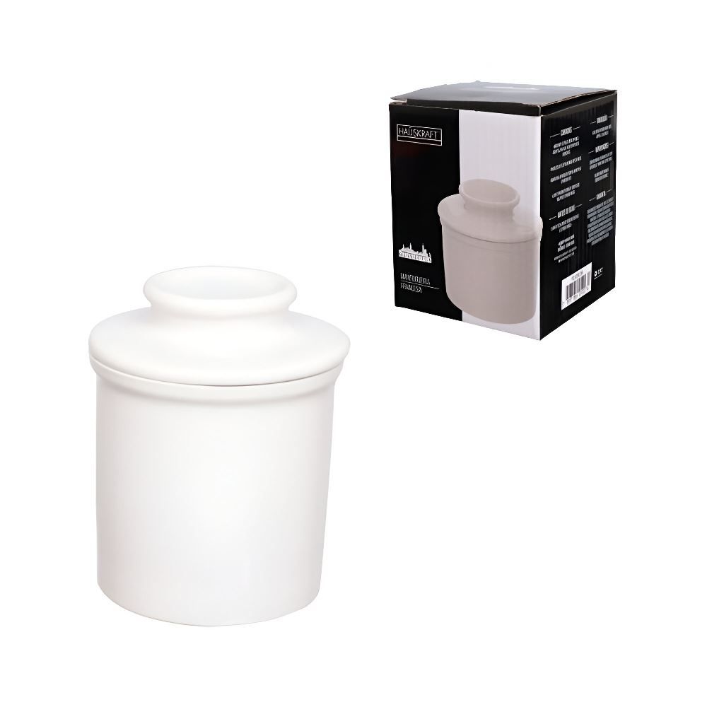 Manteigueira Francesa Manhattan Hauskraft 10 Cm - Branco