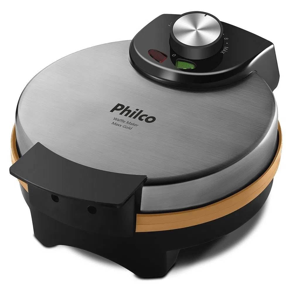 Máquina de Waffle Philco Max Gold 11 Temperaturas PWM02PG