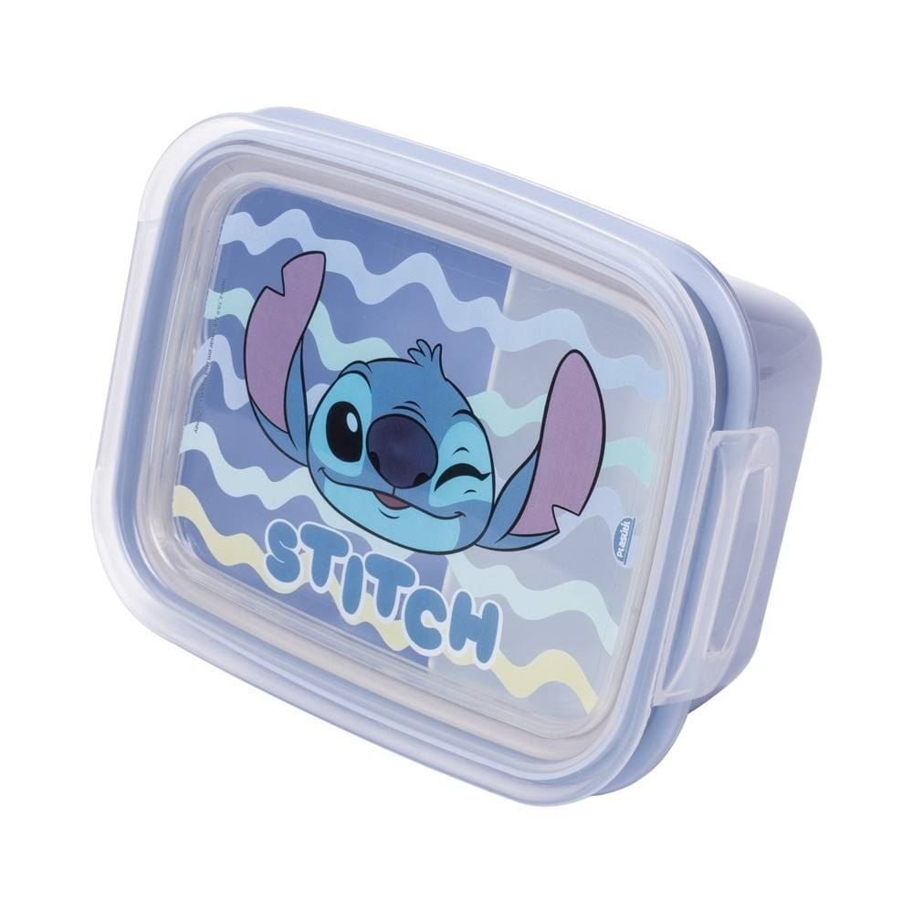 Pote De Marmita Stitch Com Trava Plasútil - Azul