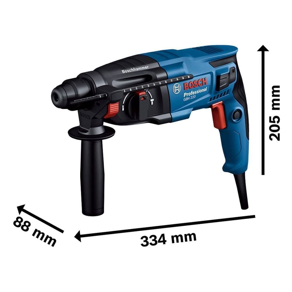 Martelete Perfurador Bosch de Impacto 720W 2,0J GBH 220
