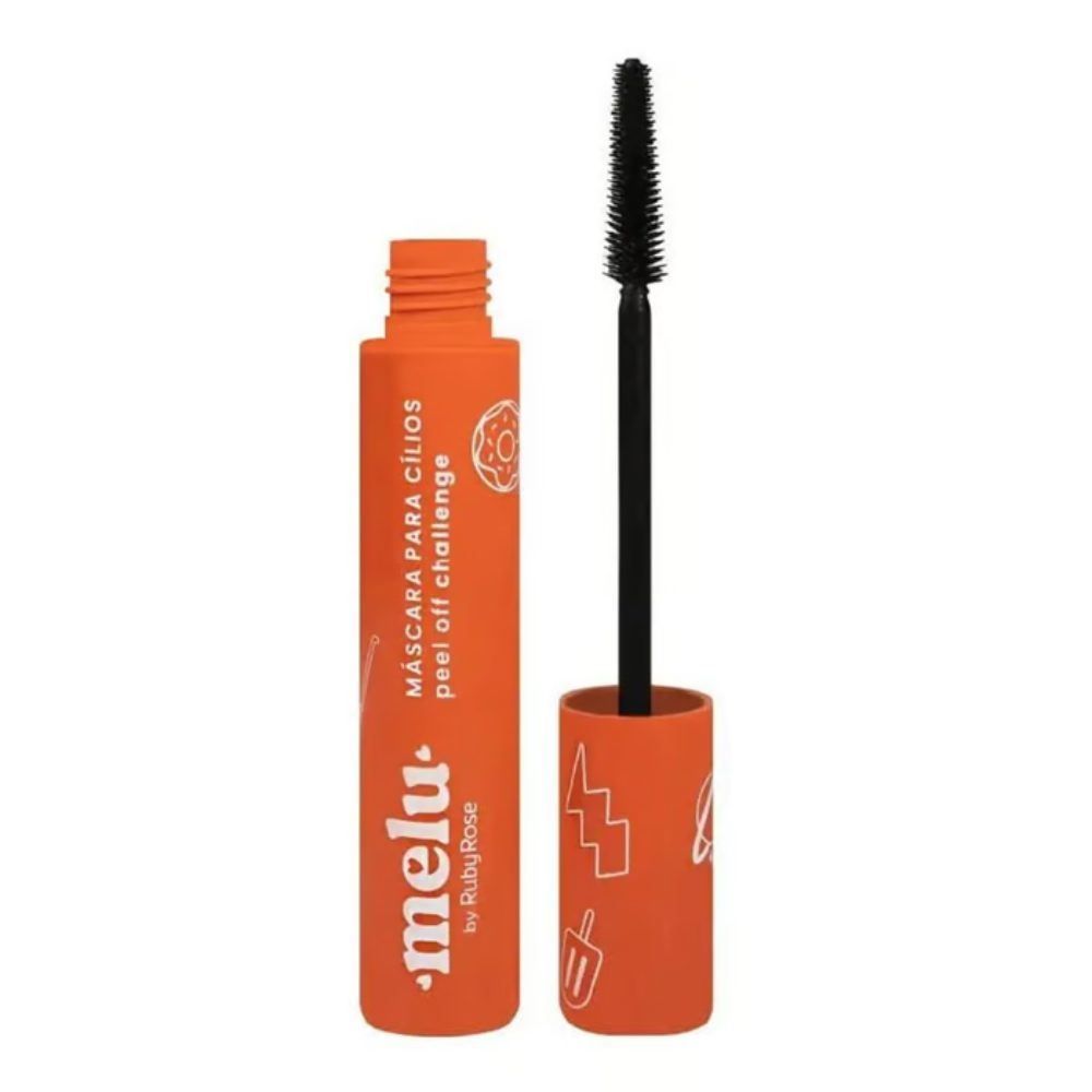 Máscara De Cílios Melu Challenge Peel Off Rr517 4,5G - Preto