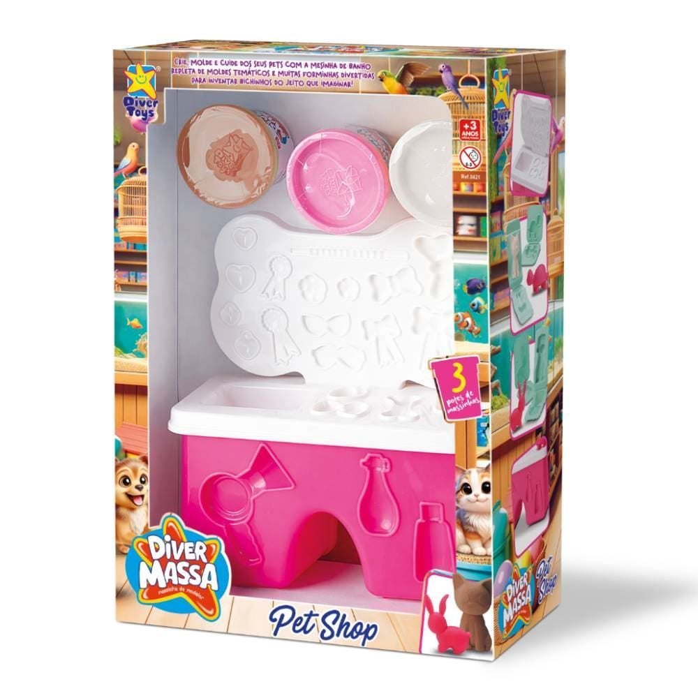 Massinha de Modelar Pet Divertoys
