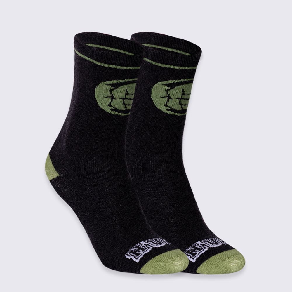 Meia Cano Longo Hulk Marvel - CINZA 39/43