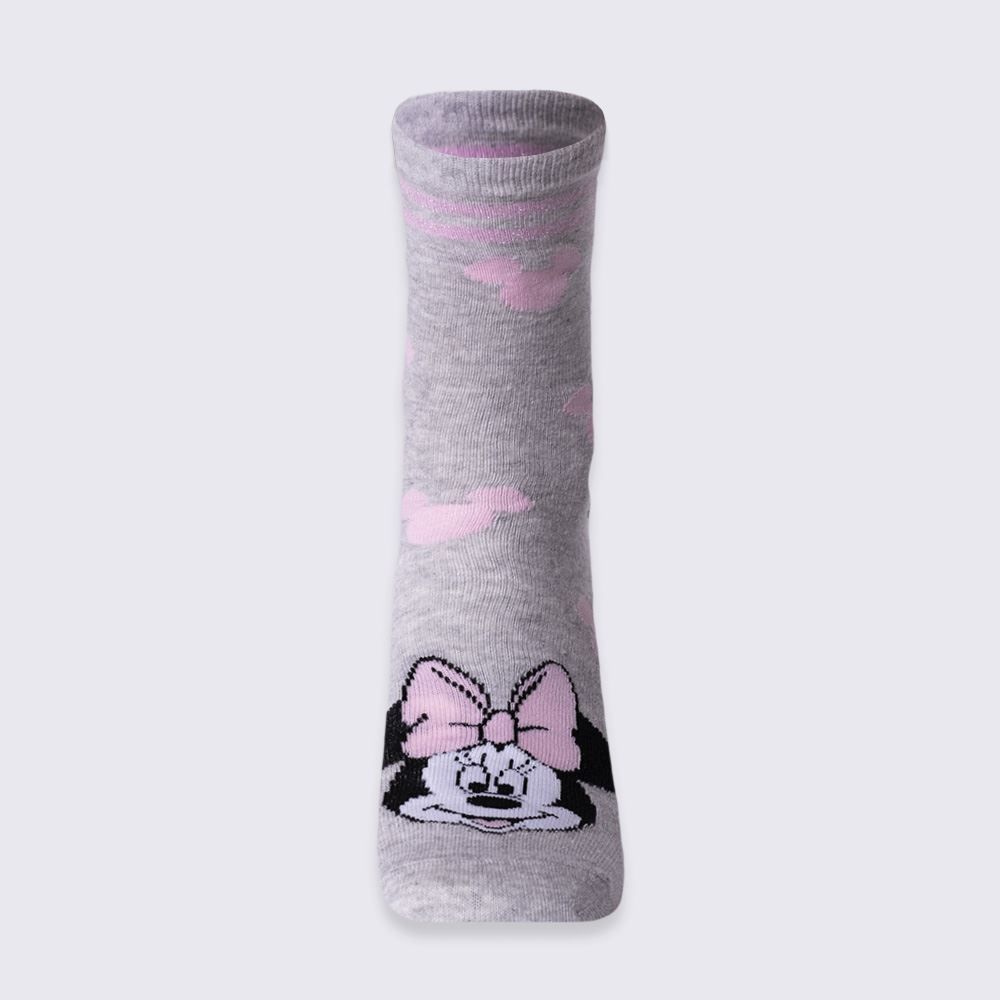 Meia Cano Longo Minnie Disney - CINZA 39/43