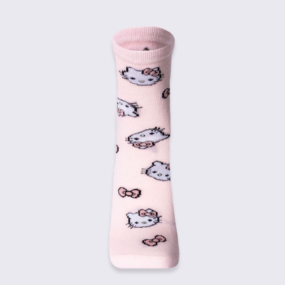 Meia Hello Kitty Cano Longo Sanrio - ROSA 34/38