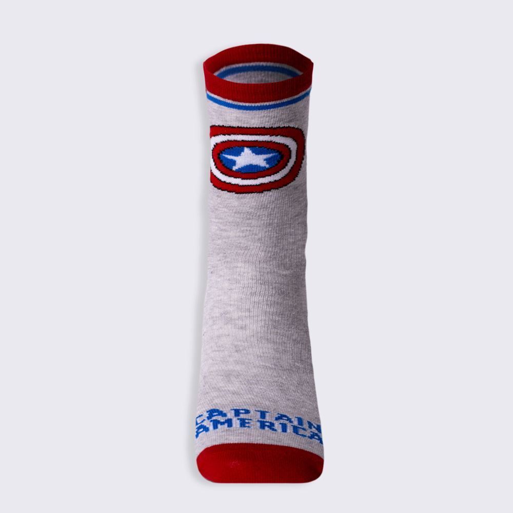 Meia Infantil Cano Longo Capitão América Marvel