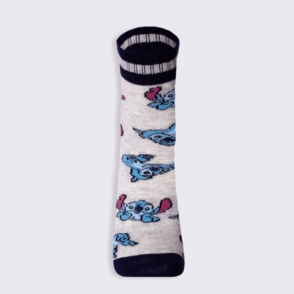 Meia Infantil Cano Longo Stitch Disney