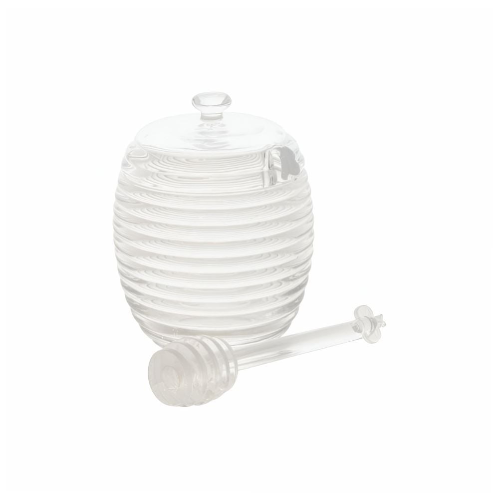 Meleira Com Pegador De Cristal Colmeia Lyor 210Ml - Transparente