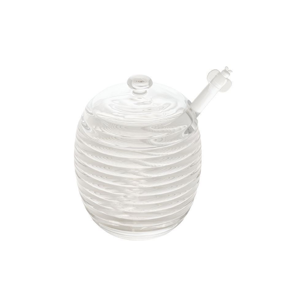 Meleira Com Pegador De Cristal Colmeia Lyor 210Ml - Transparente