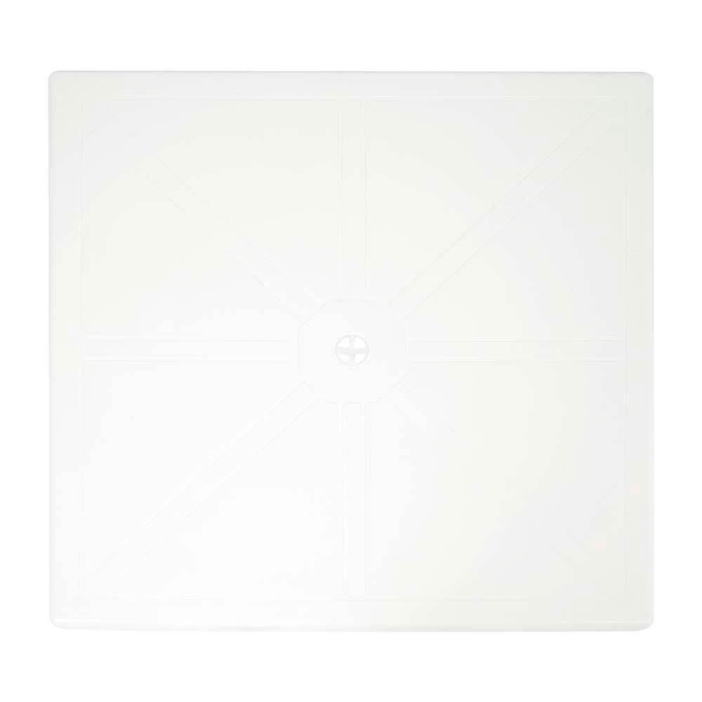 Mesa Plástica Quadrada Desmontável Mor - Branco