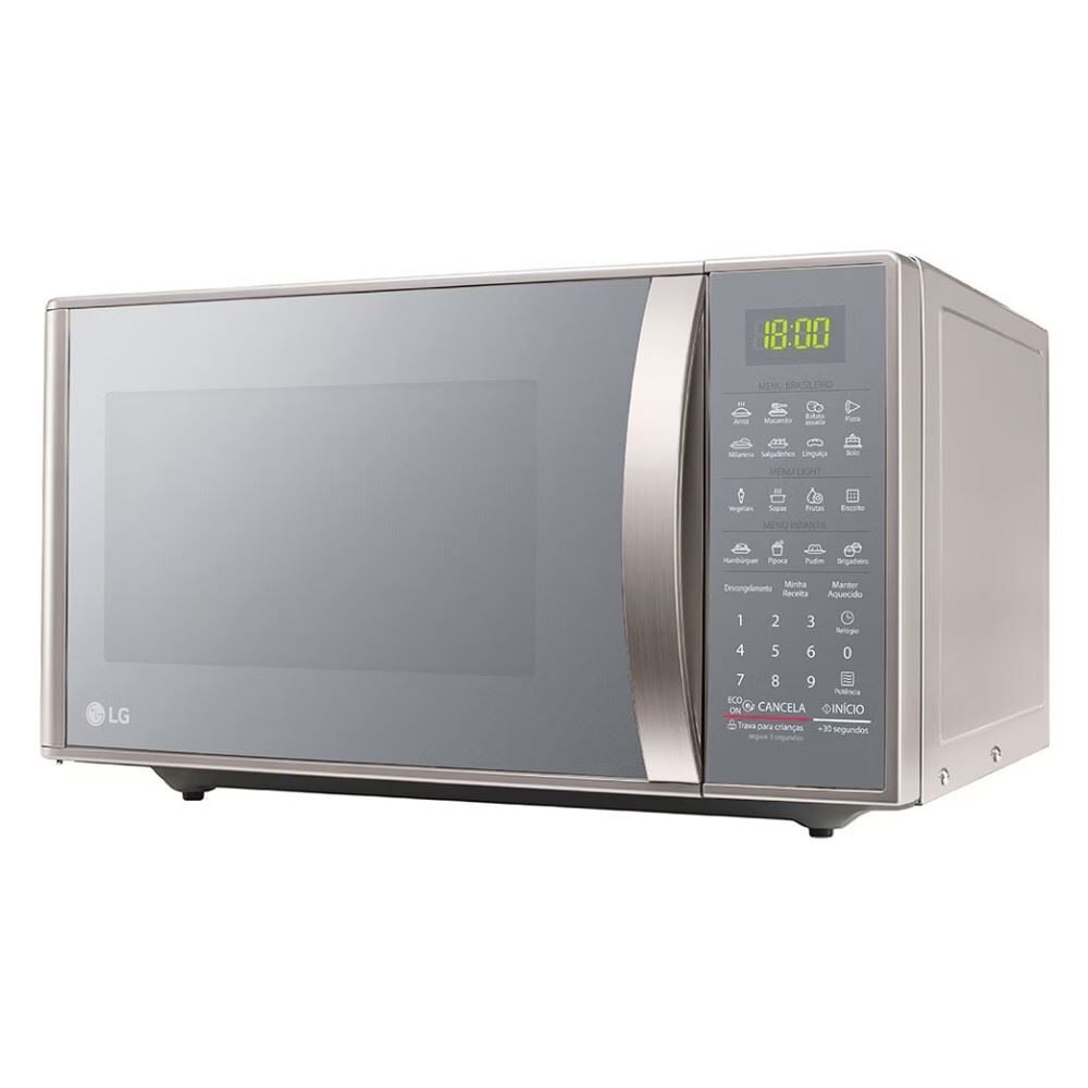 Micro-ondas LG 30 Litros Limpa Fácil MS3043BR