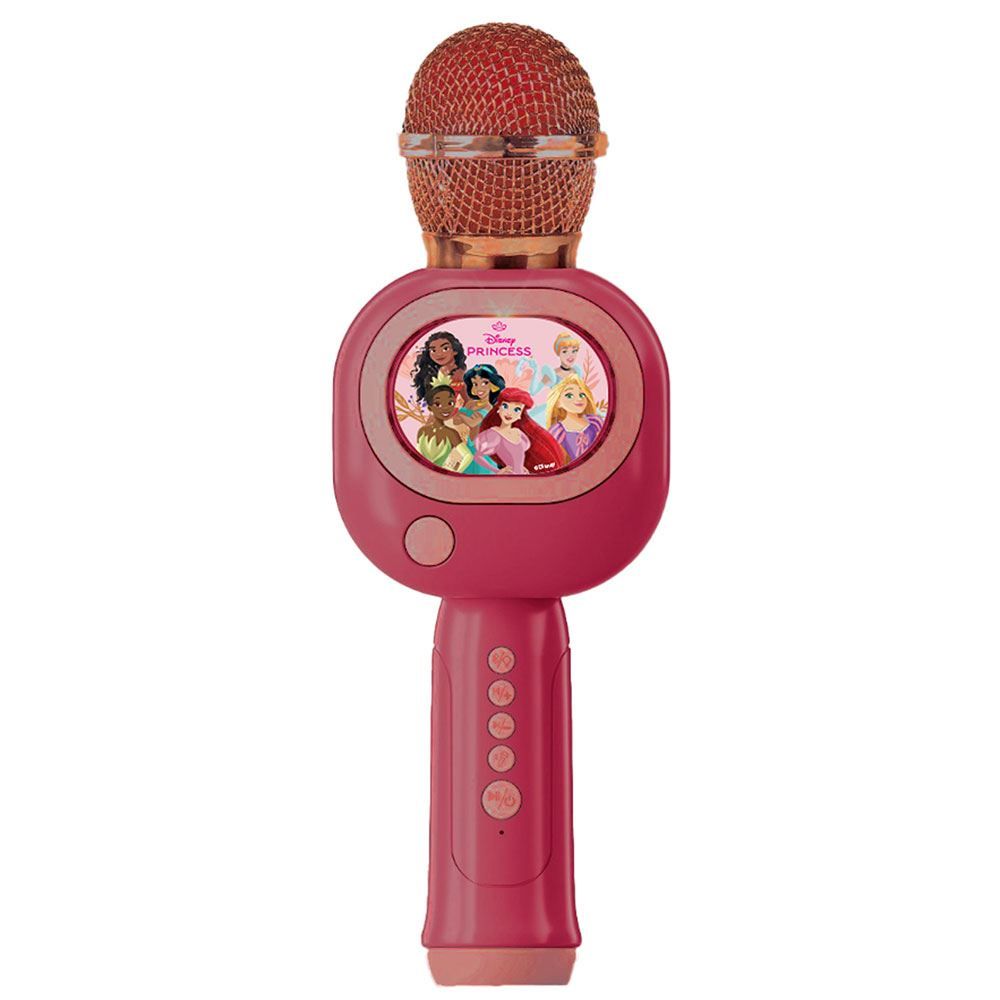 Microfone Musical com Bluetooth Princesa Disney Bateria Recarregável