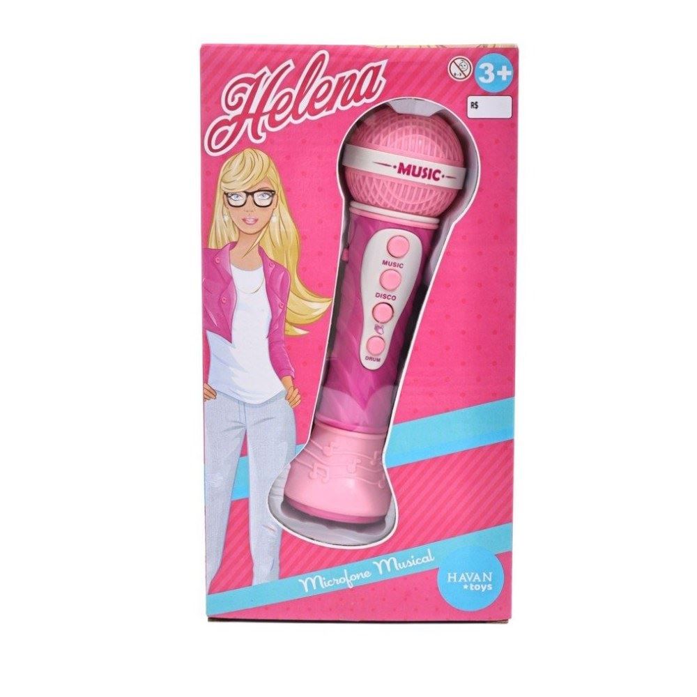 Microfone Musical Helena Havan Toys - Rosa