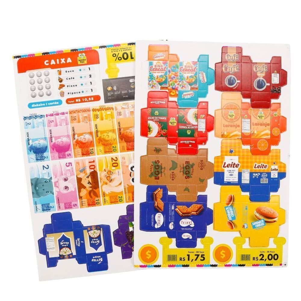 Minha Feirinha com Caixa Registradora Samba Toys