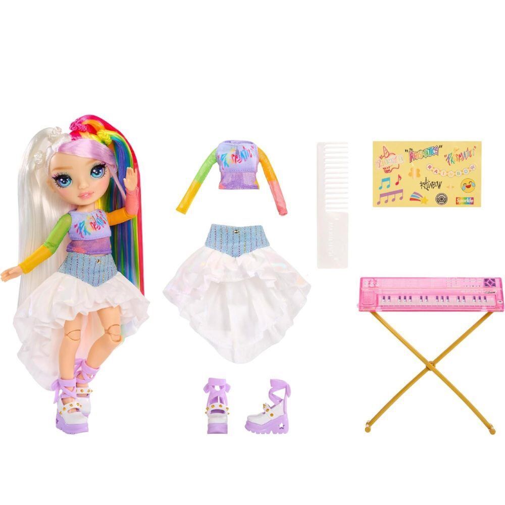 Mini Boneca Rainbow High Jr High Rock Band Fashion Doll - Amaya