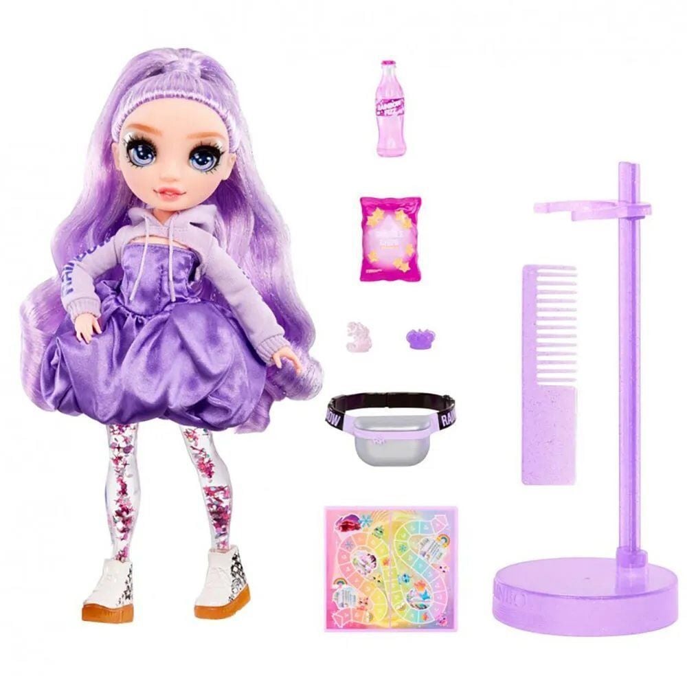 Mini Boneca Rainbow High Sparkle And Shine Fashion Doll - Viola