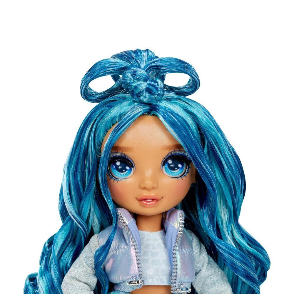 Mini Boneca Rainbow High Winter Wonderland Doll - Skyler Azul
