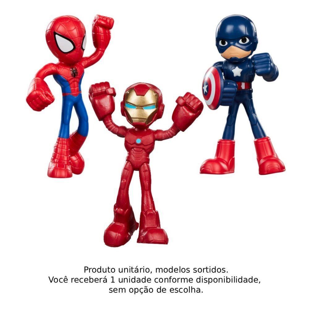 Mini Boneco Flexível Marvel Hasbro - Sortido