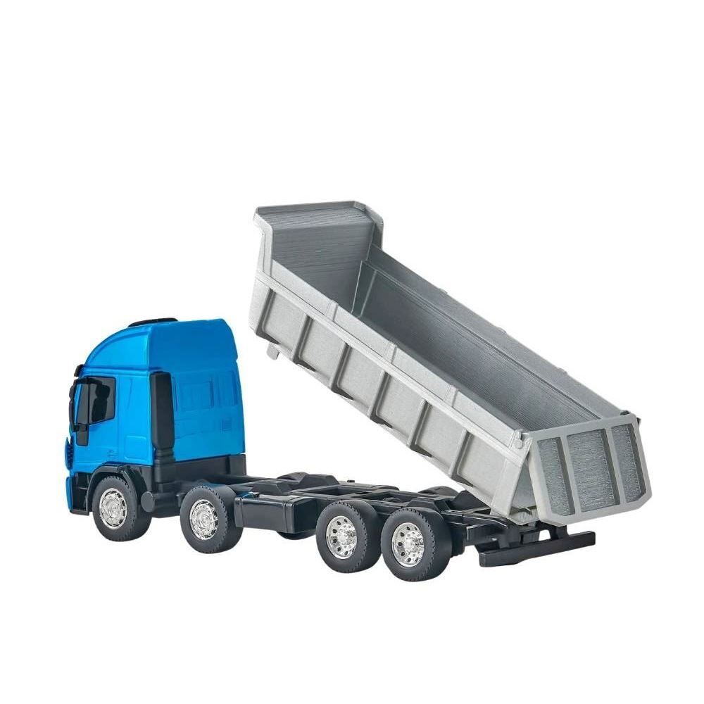 Brinquedo Mini Caminhão Basculante Teto Alto Bi-Truck Iveco Usual - Sortido