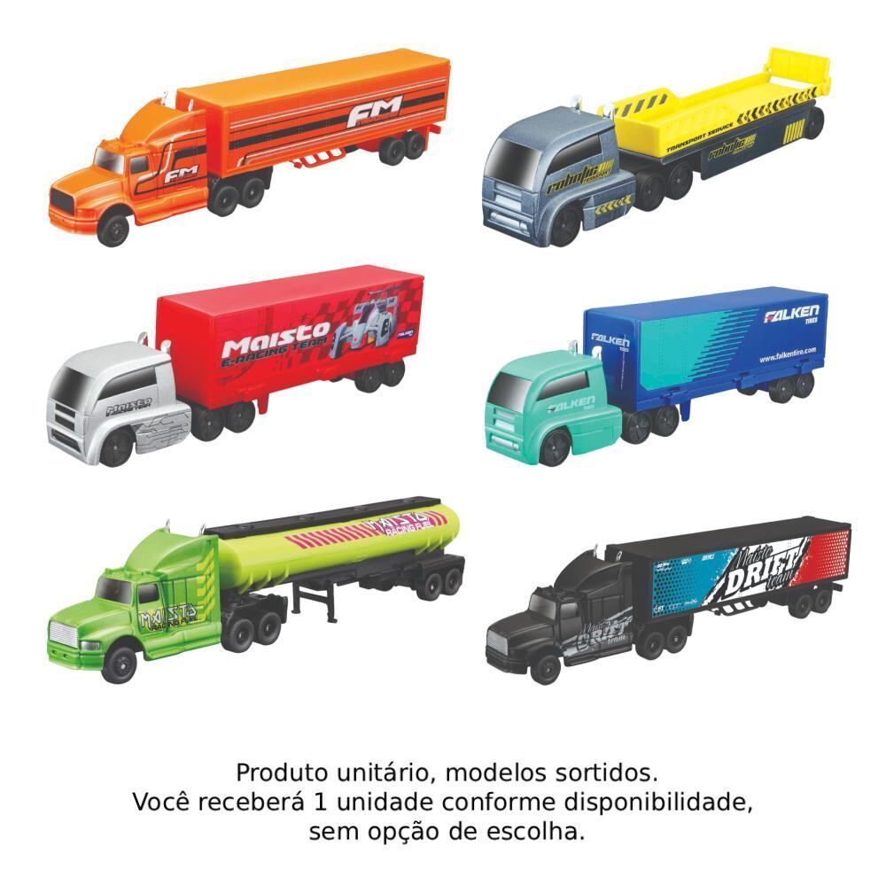 Mini Caminhão Fresh Metal Highway Haulers Maisto - Sortido