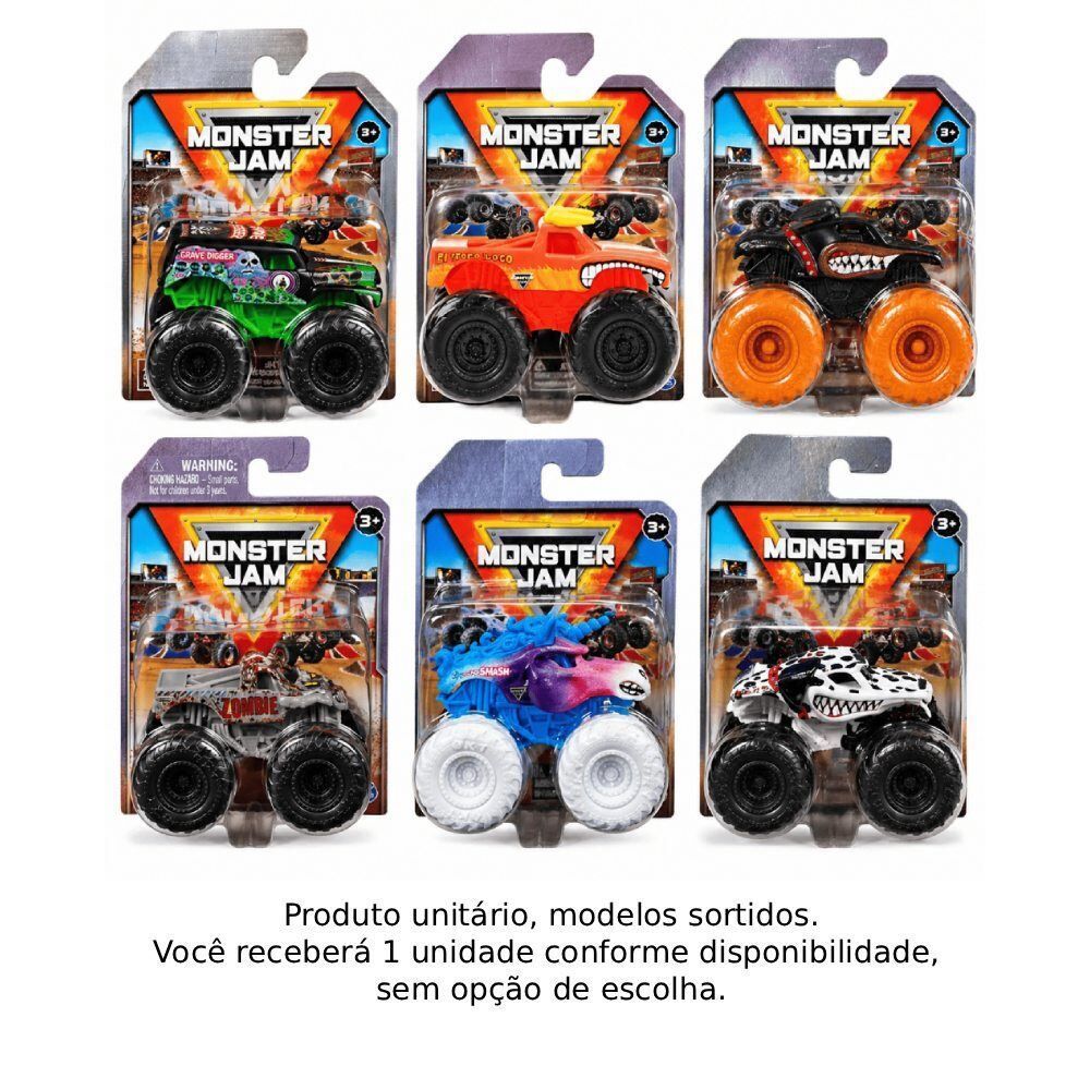 Mini Carro Monster Jam 1:72 Sunny - Sortido