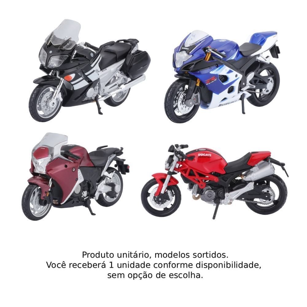 Mini Moto Motorcycle Maisto - Sortido
