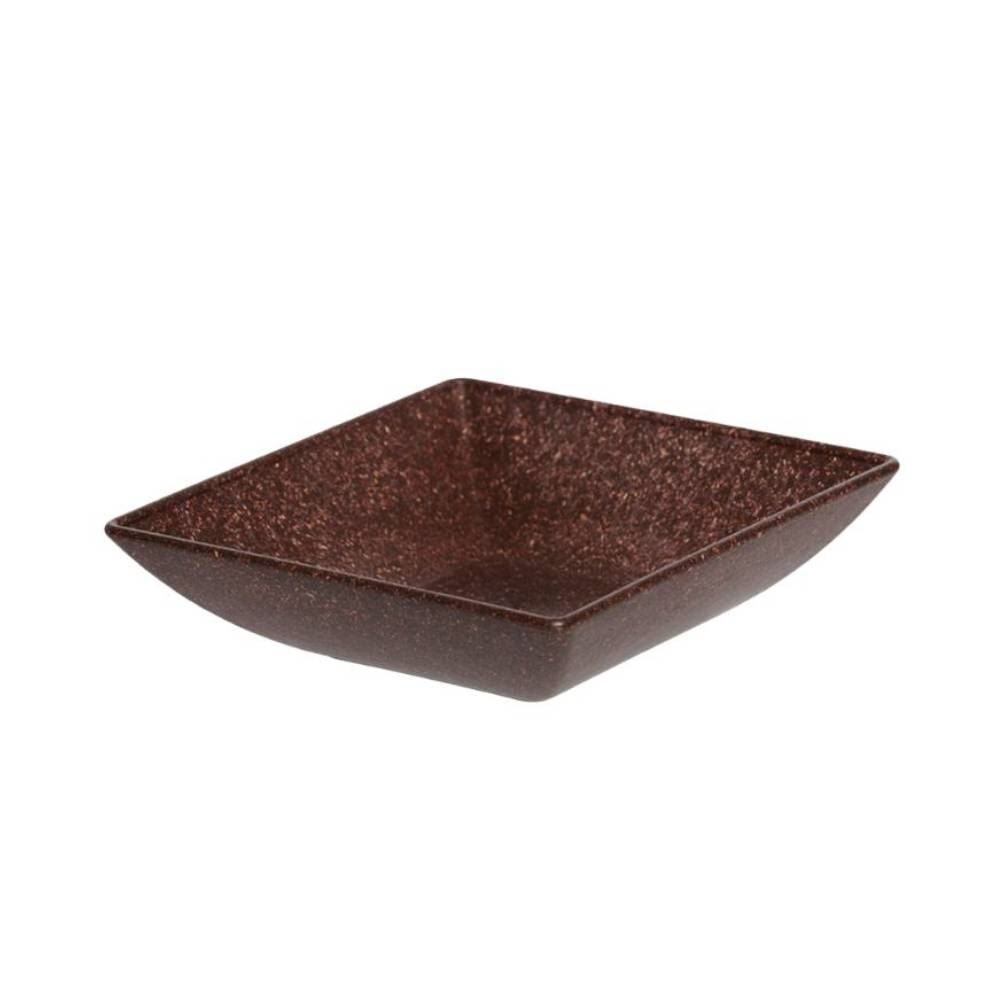Mini Petisqueira Quadrada 11Cm Imbuia Evo Produtos