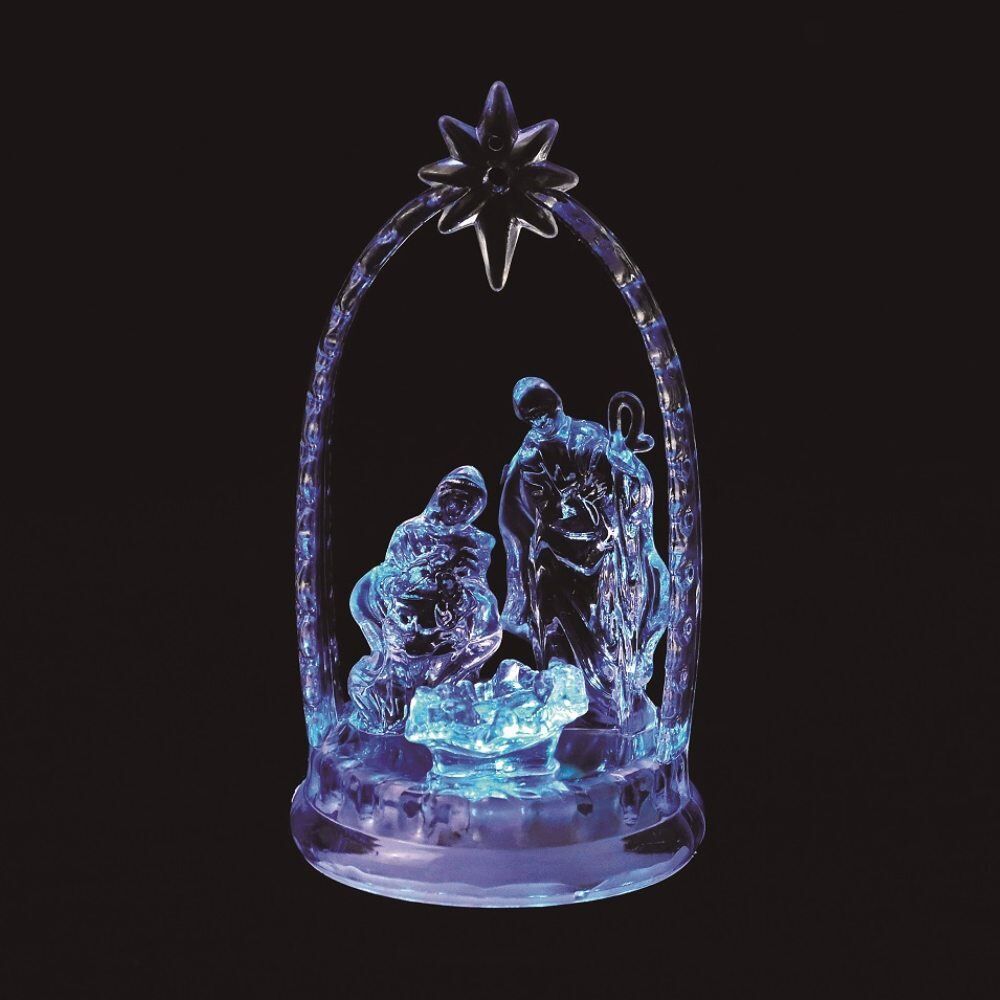 Mini Presépio Sagrada Família com Luz 11Cm Wincy Casa
