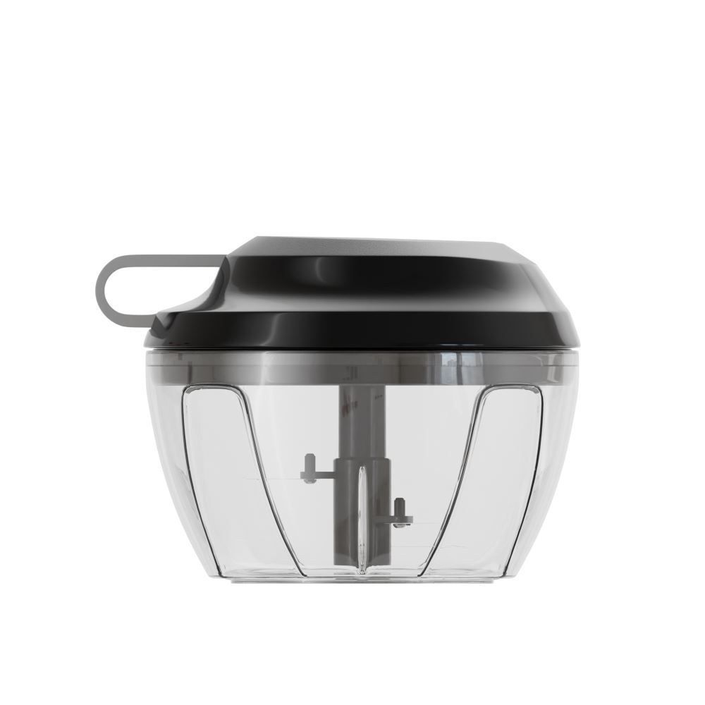 Mini Processador Manual Lyor 3 Lâminas 500Ml - Preto