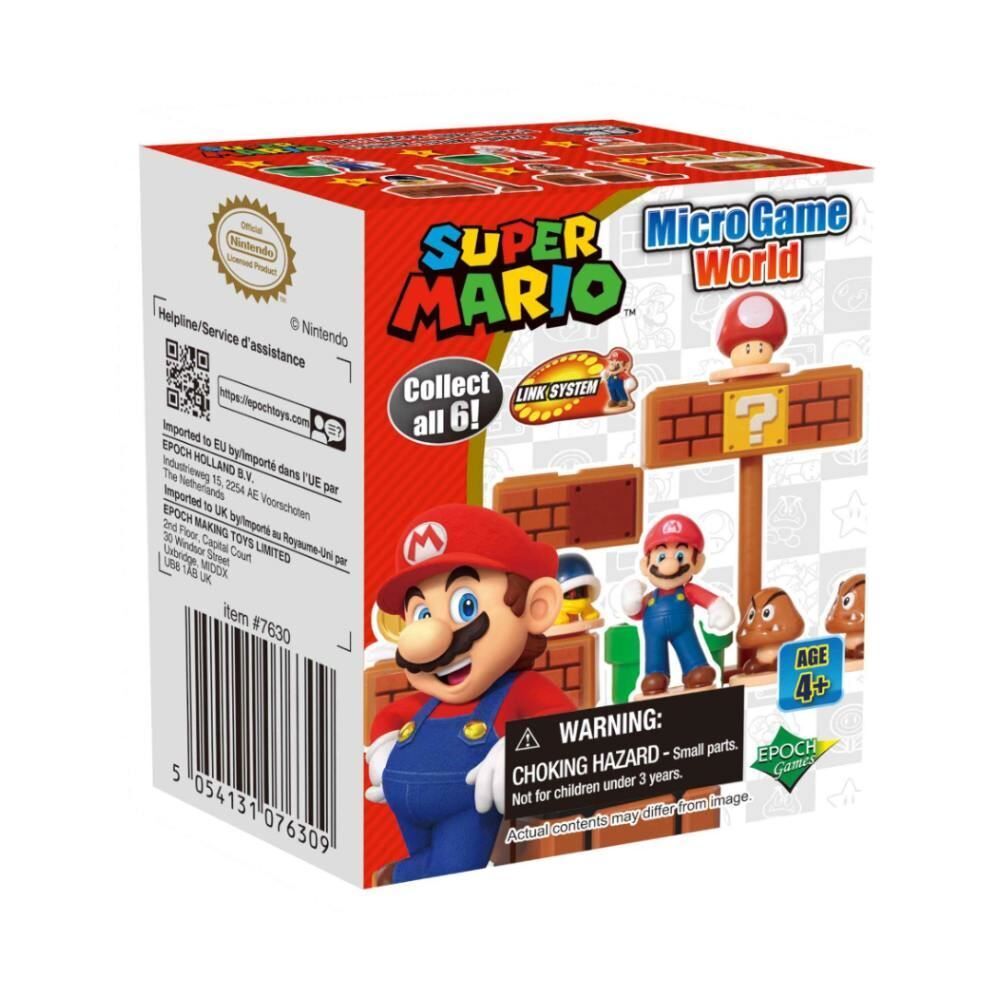 Miniatura Colecionável Super Mario Micro Game World Epoch - Sortido