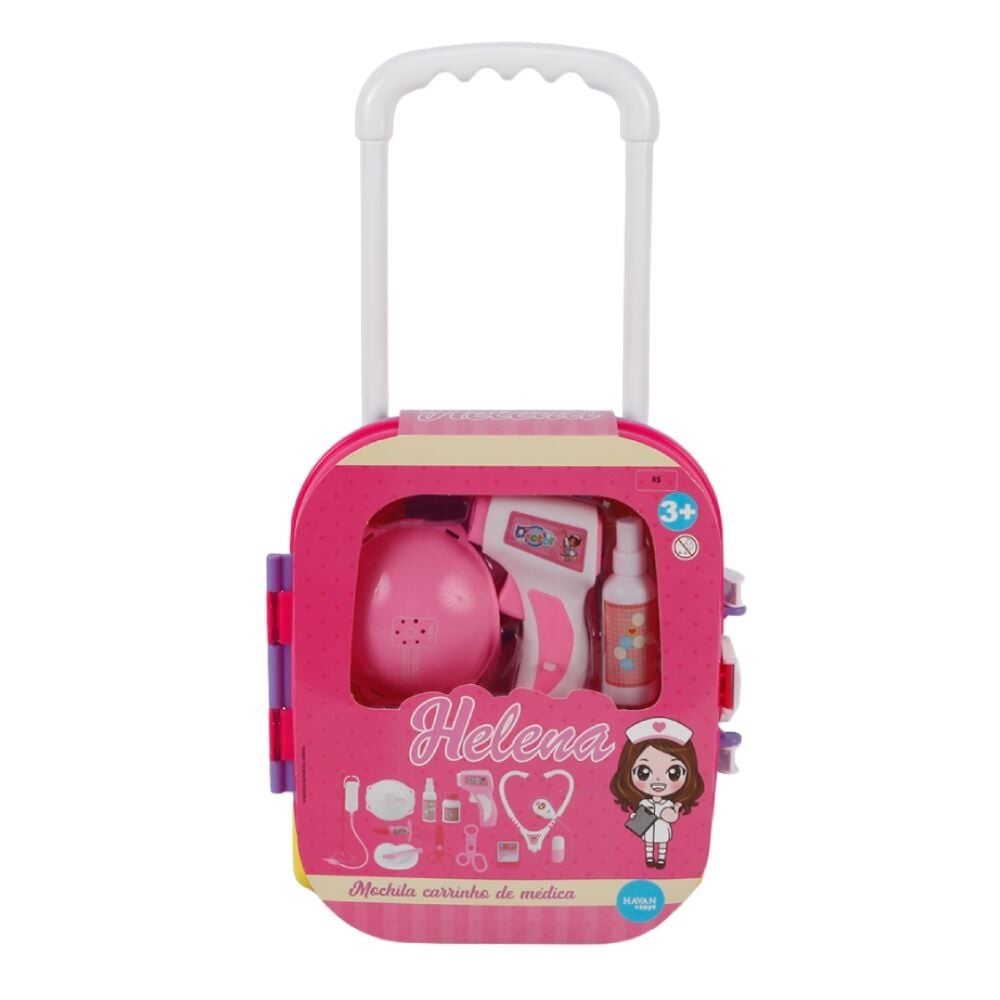 Mochila Carrinho de Médica Infantil Havan Toys - Rosa