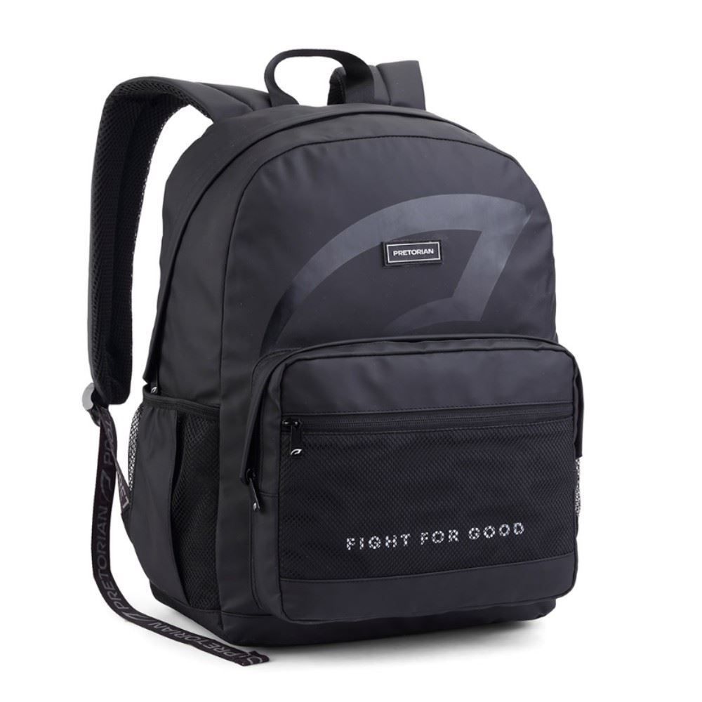 Mochila de Costas Juvenil Mas Pretorian Seanite - Preto