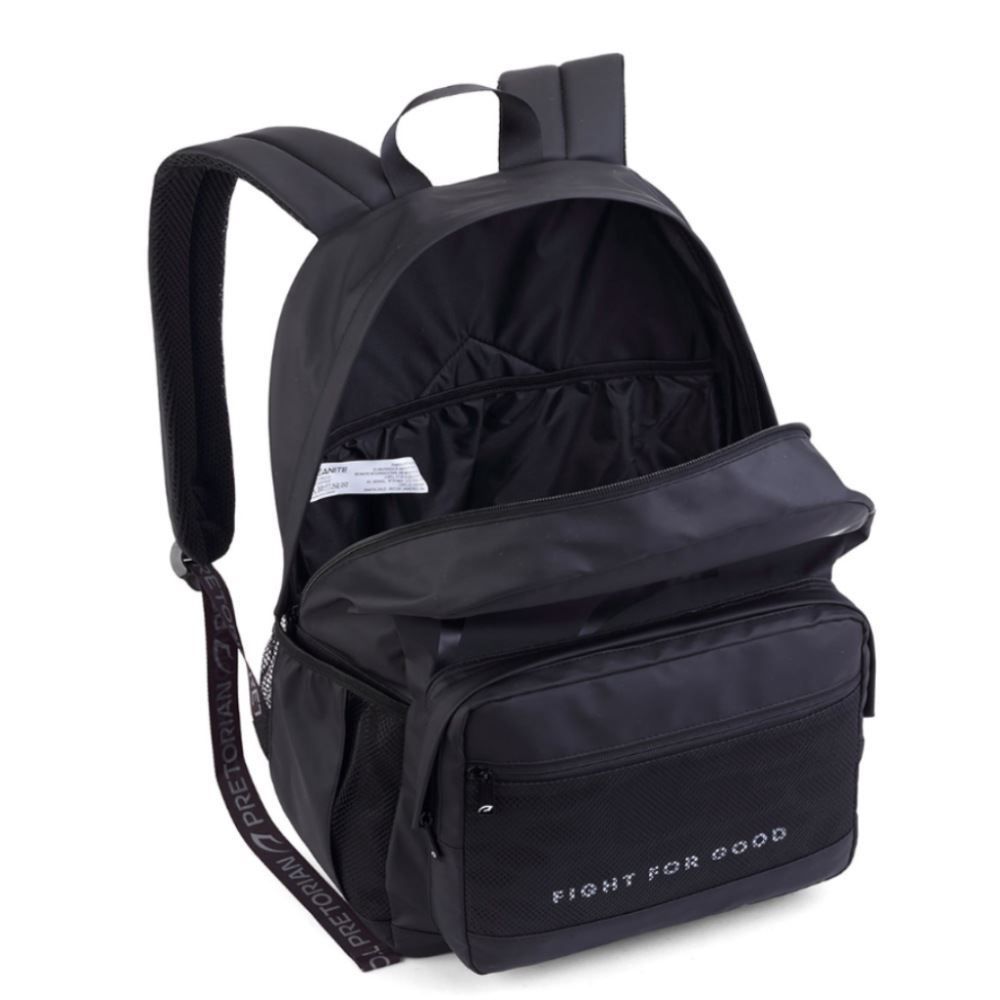 Mochila de Costas Juvenil Mas Pretorian Seanite - Preto