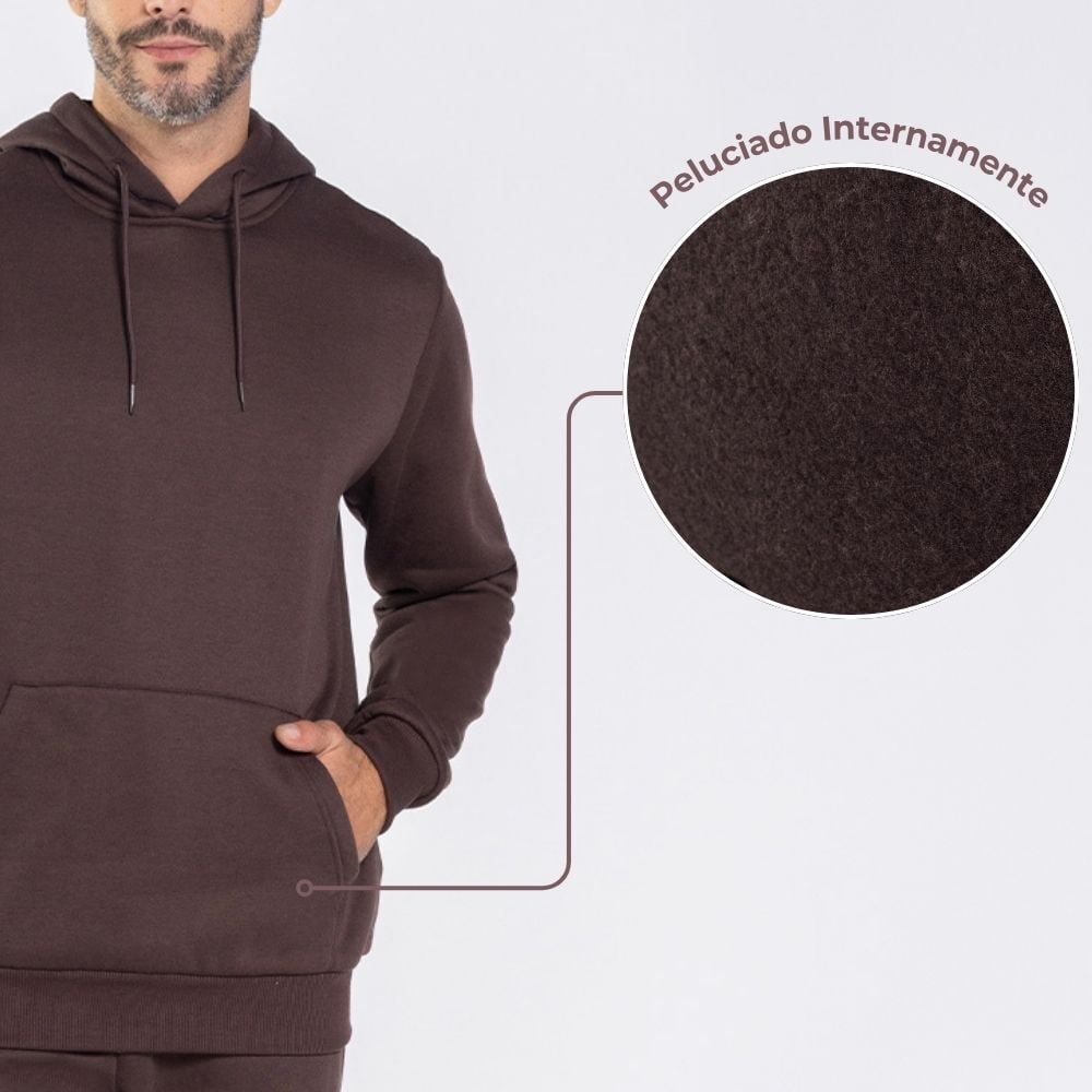 Blusão Moletom Masculino Bolso Canguru Marc Alain