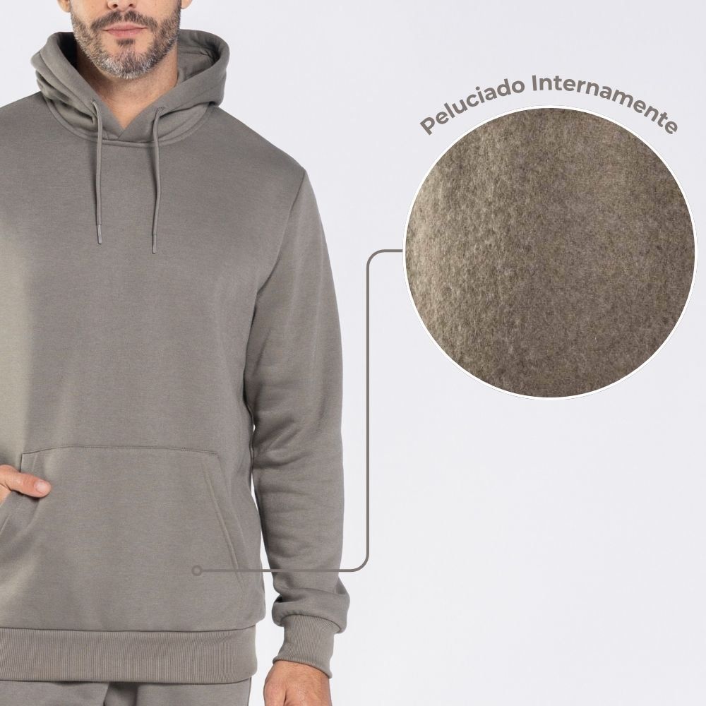 Blusão Moletom Masculino Bolso Canguru Marc Alain