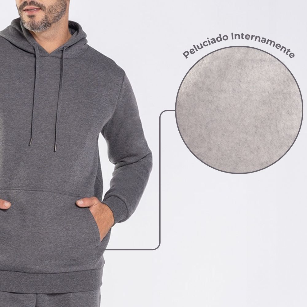 Blusão Moletom Masculino Canguru Marc Alain
