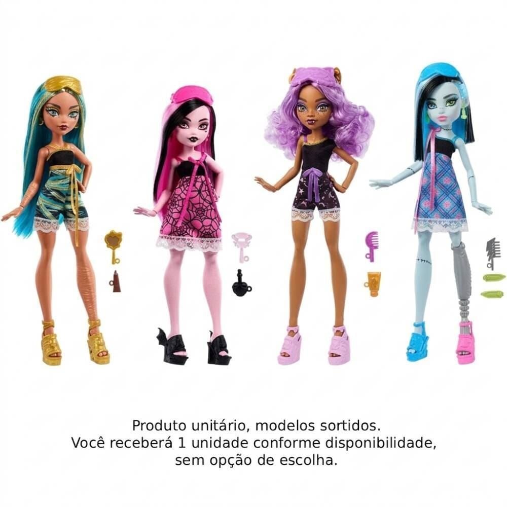 Monster High Boneca Pijamas Monstruosas Surpresa - Sortido