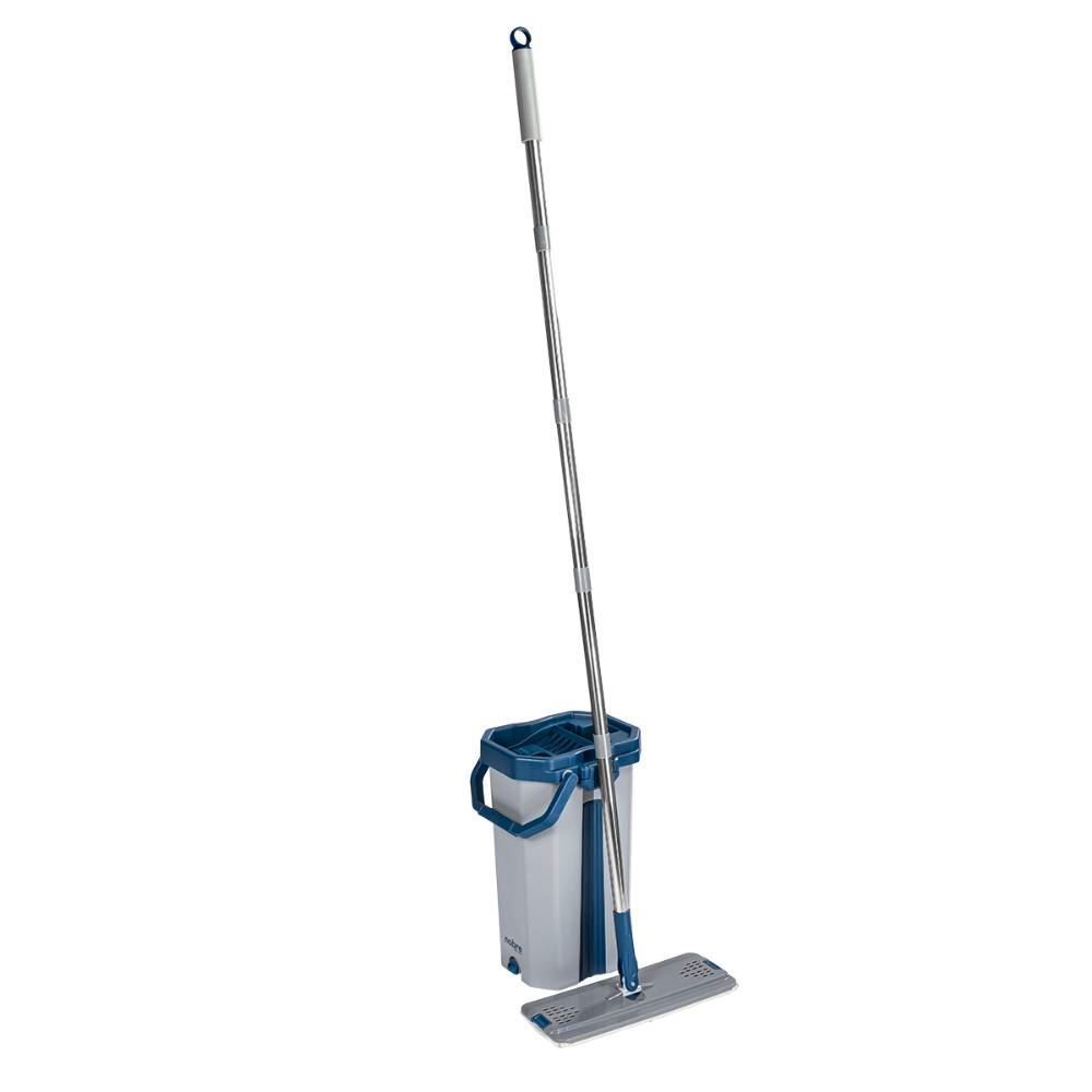 Mop Lava e Seca Flat Nobre Goedert 10 Litros - Azul e Cinza