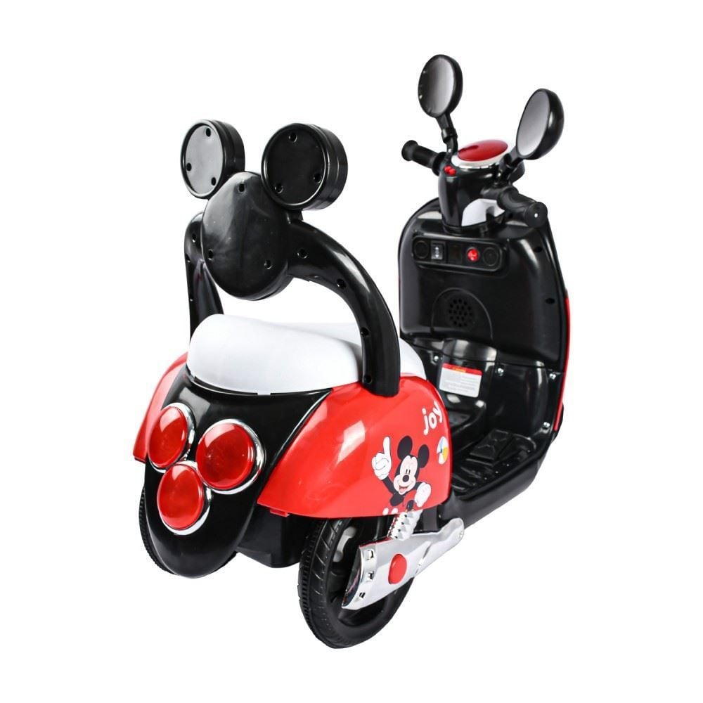 Moto Elétrica Infantil Scooter Mickey Disney - Vermelho