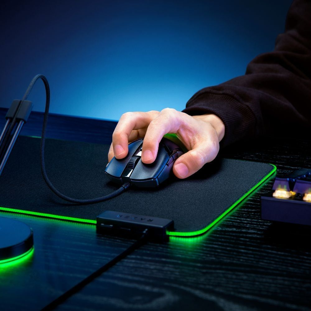 Mouse Gamer Cobra Preto L Razer L Sensor Óptico 3° Ger Com Rgb