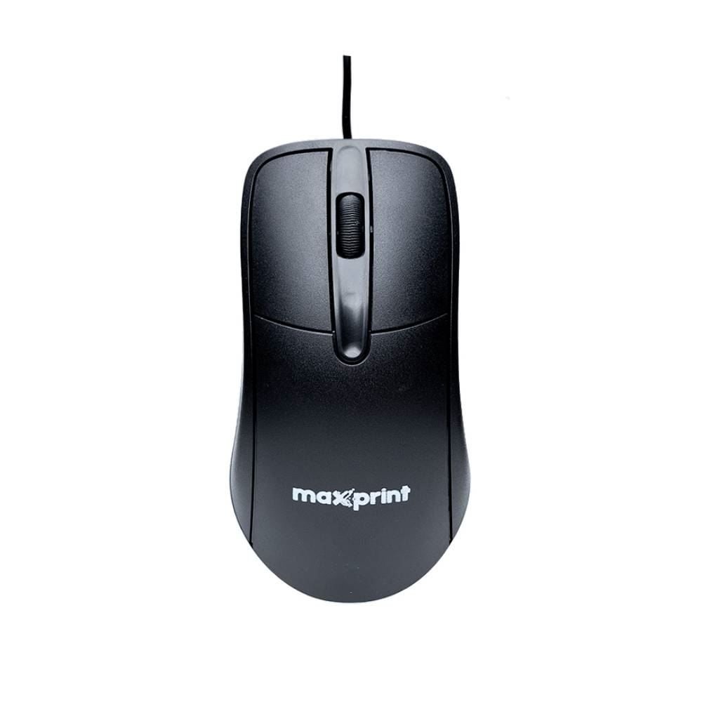 Mouse Maxprint Officeeasy Com Fio 1200 Dpi - Preto
