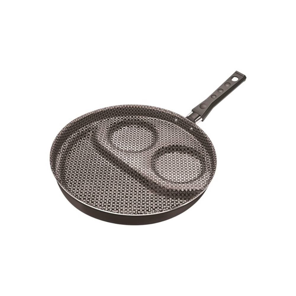 Multi-Frigideira 2 Ovos Fortaleza 26 Cm - Preto