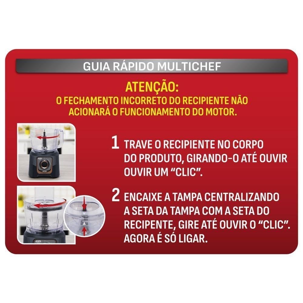 Multiprocessador Arno 700W 24 Funções Preto MP72