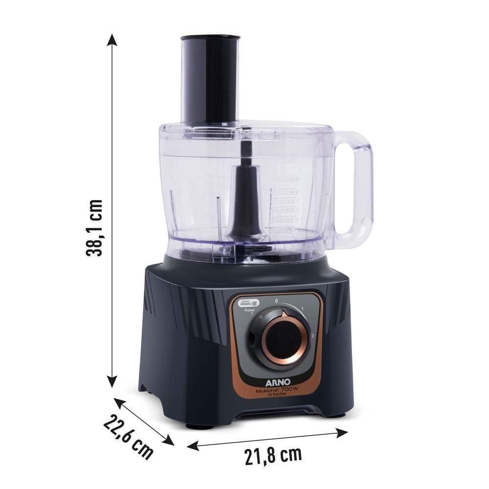 Multiprocessador Arno 700W 24 Funções Preto MP72